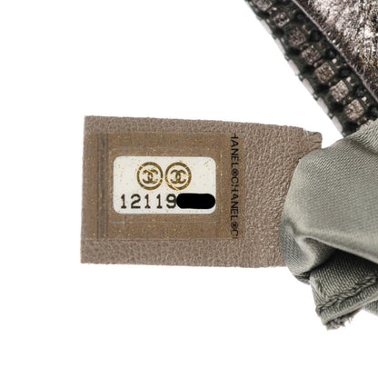 Chanel Perforated Lambskin CC Clutch Metallic Dark Grey 7 of 7