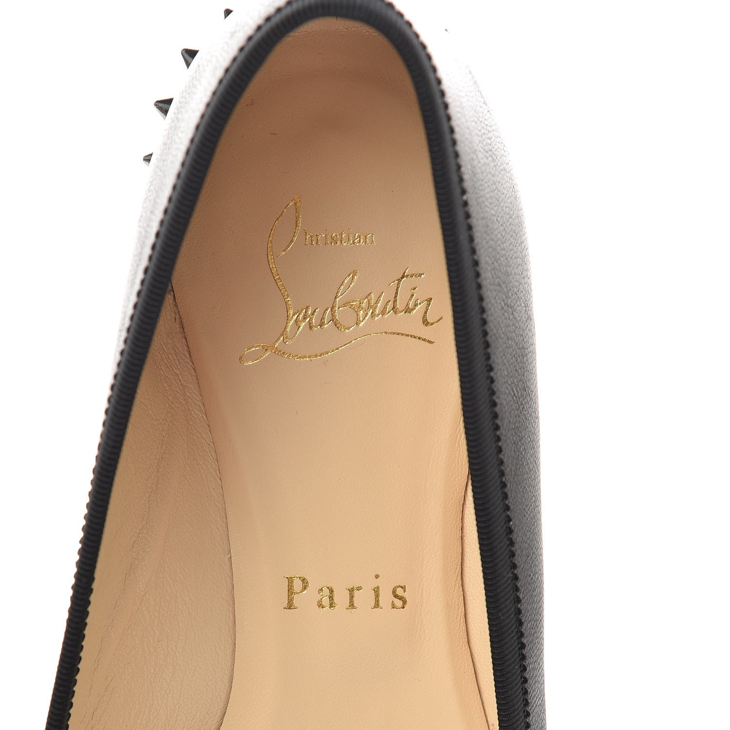 Christian Louboutin Shiny Nappa La Massine Flats 38 Black 10 of 15
