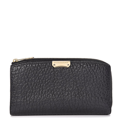 Burberry Heritage Grain Alvington Continental Wallet Black 1 of 9