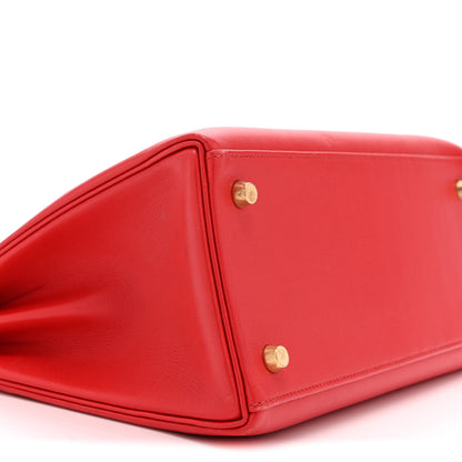 Hermes Swift Kelly Retourne 28 Rouge Vif 9 of 10
