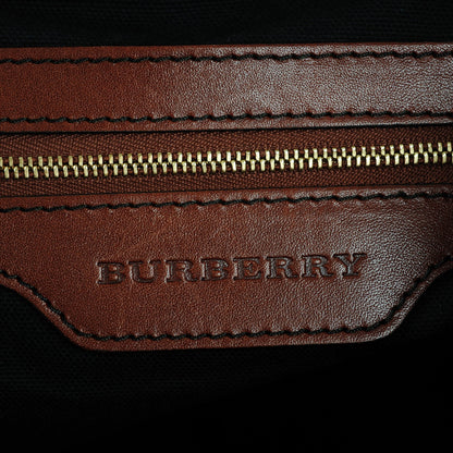 Burberry House Check Small Canterbury Tote Dark Tan 6 of 9