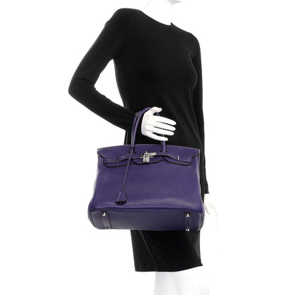 Hermes Togo Birkin 35 Iris 2 of 31