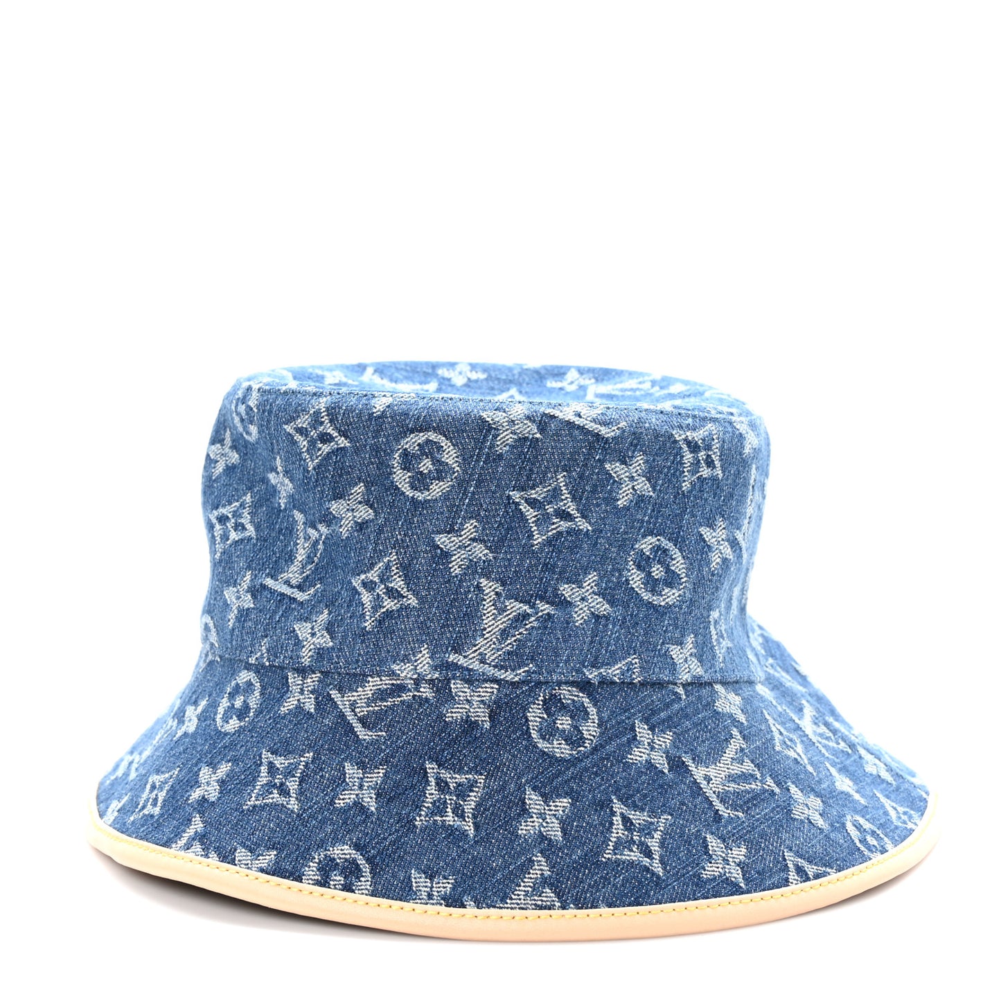 Monogram Denim Jacquard LV Remix Bucket Hat Blue