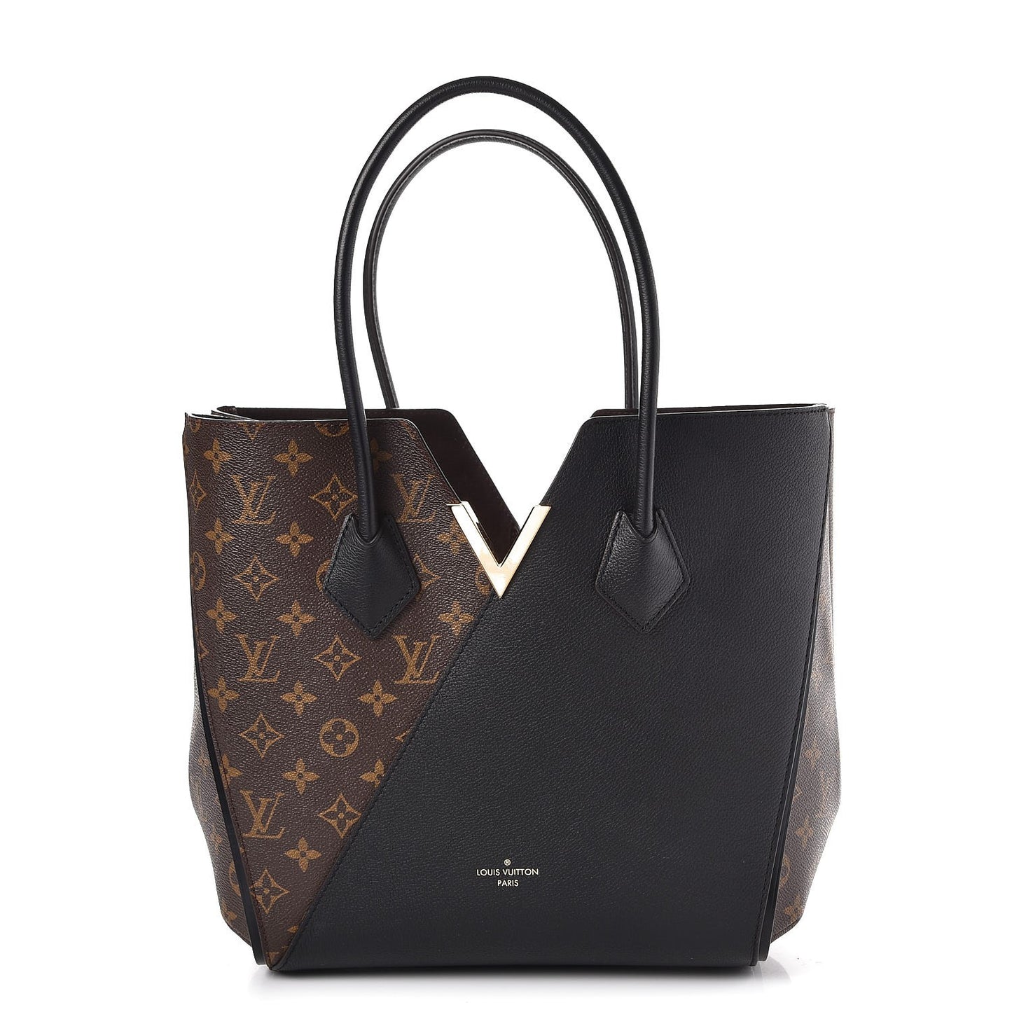 Calfskin Monogram Kimono Tote Black