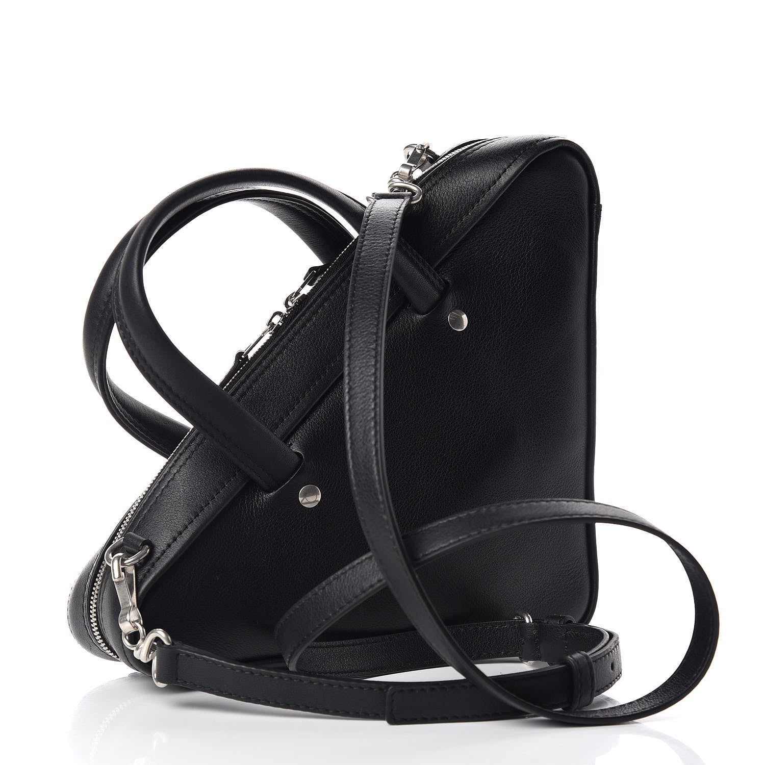 Balenciaga Calfskin XS Triangle Duffle Black 3 of 10