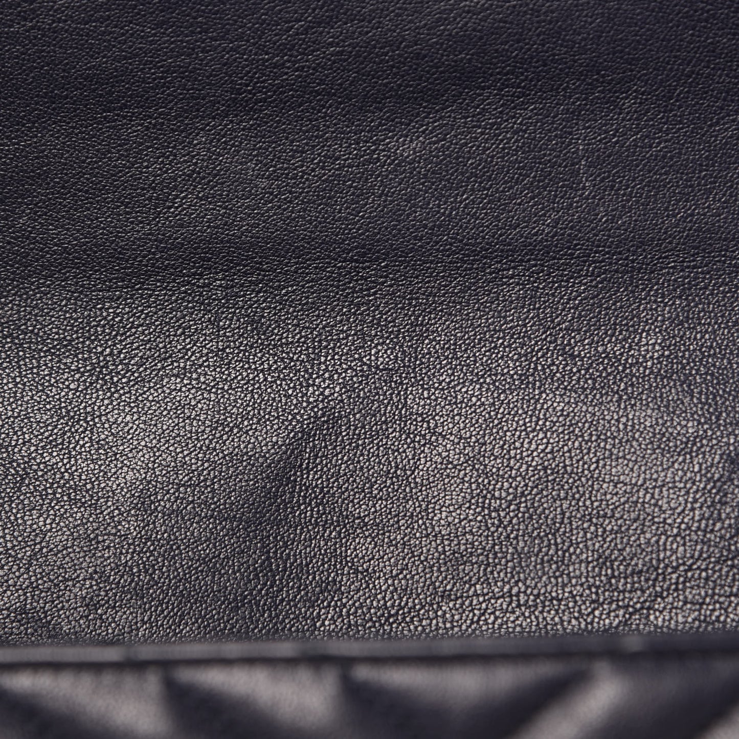 Sheepskin Matelasse Chevron Monogram Large College Satchel Navy Blue