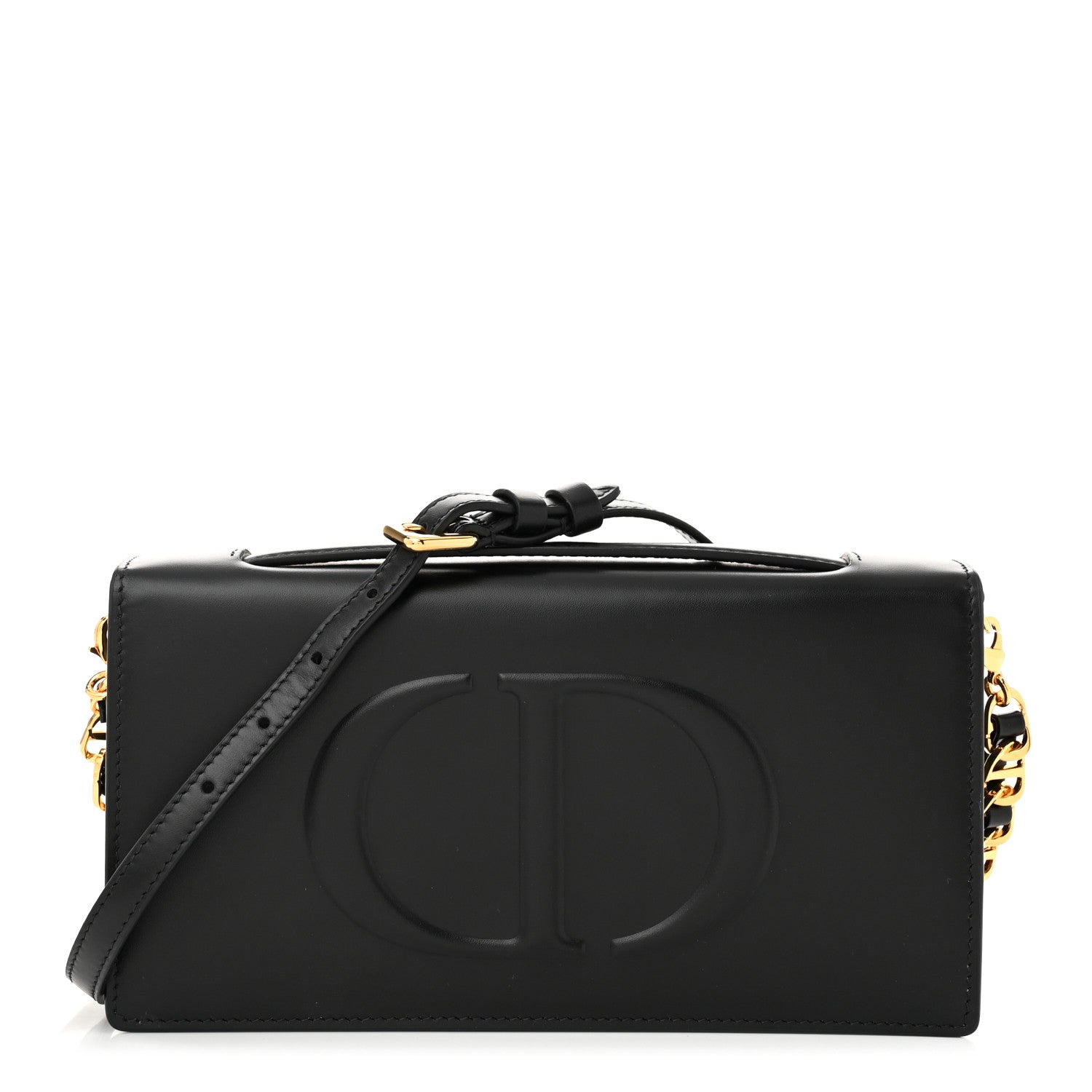 Christian Dior Calfskin CD Signature Clutch Black 1 of 10