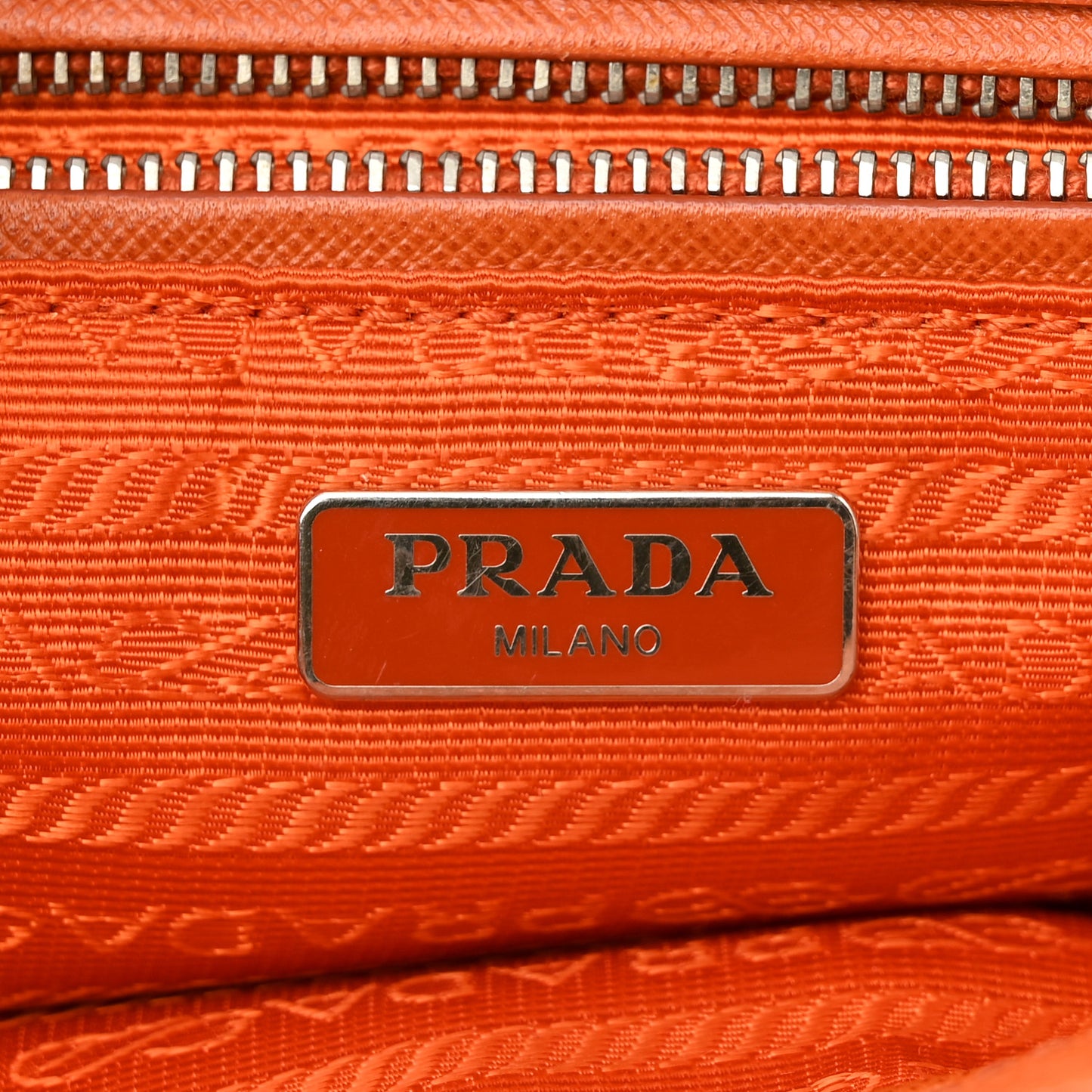 Nylon Tessuto Impuntu Quilted Flap Orange