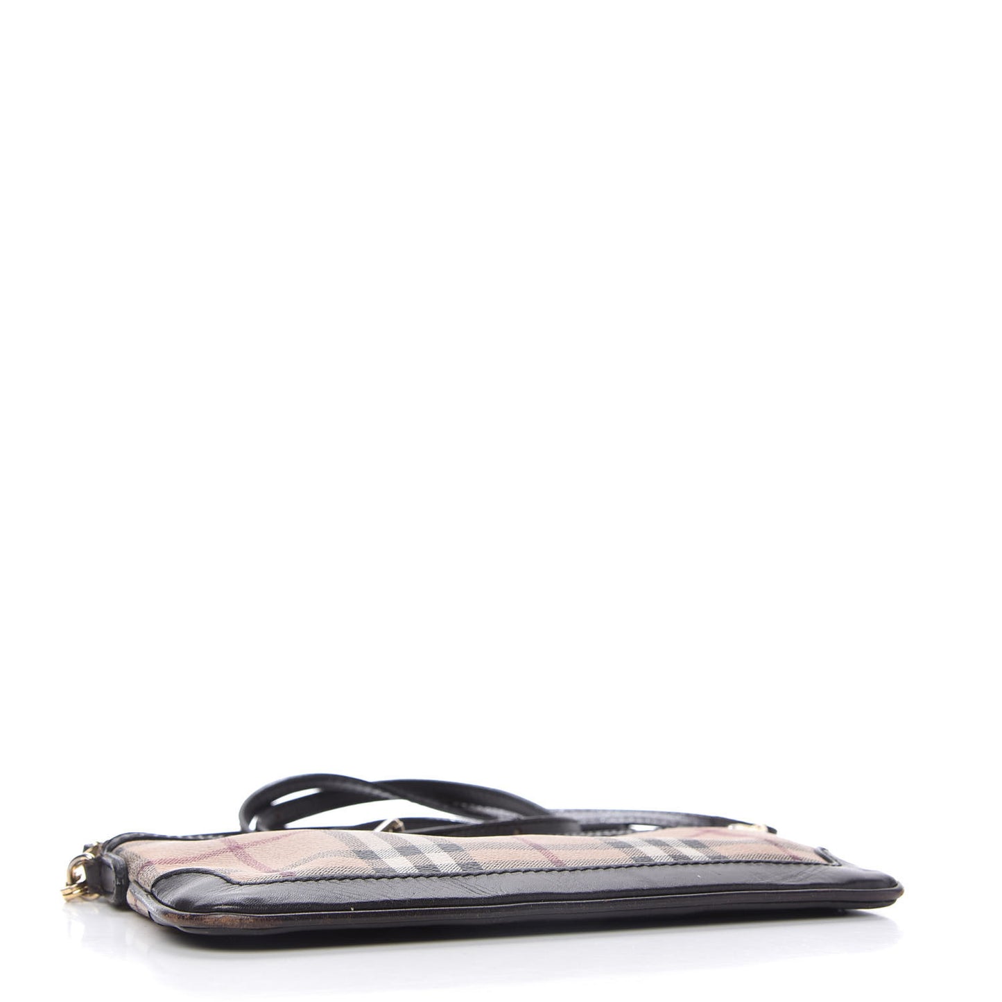 Haymarket Check Small Peyton Crossbody Clutch Bag Black