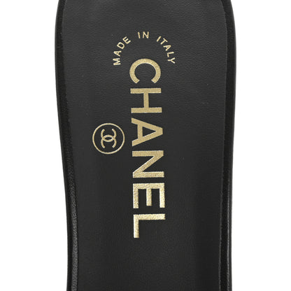 Chanel Lambskin Quilted CC Mules 40 Black 7 of 10