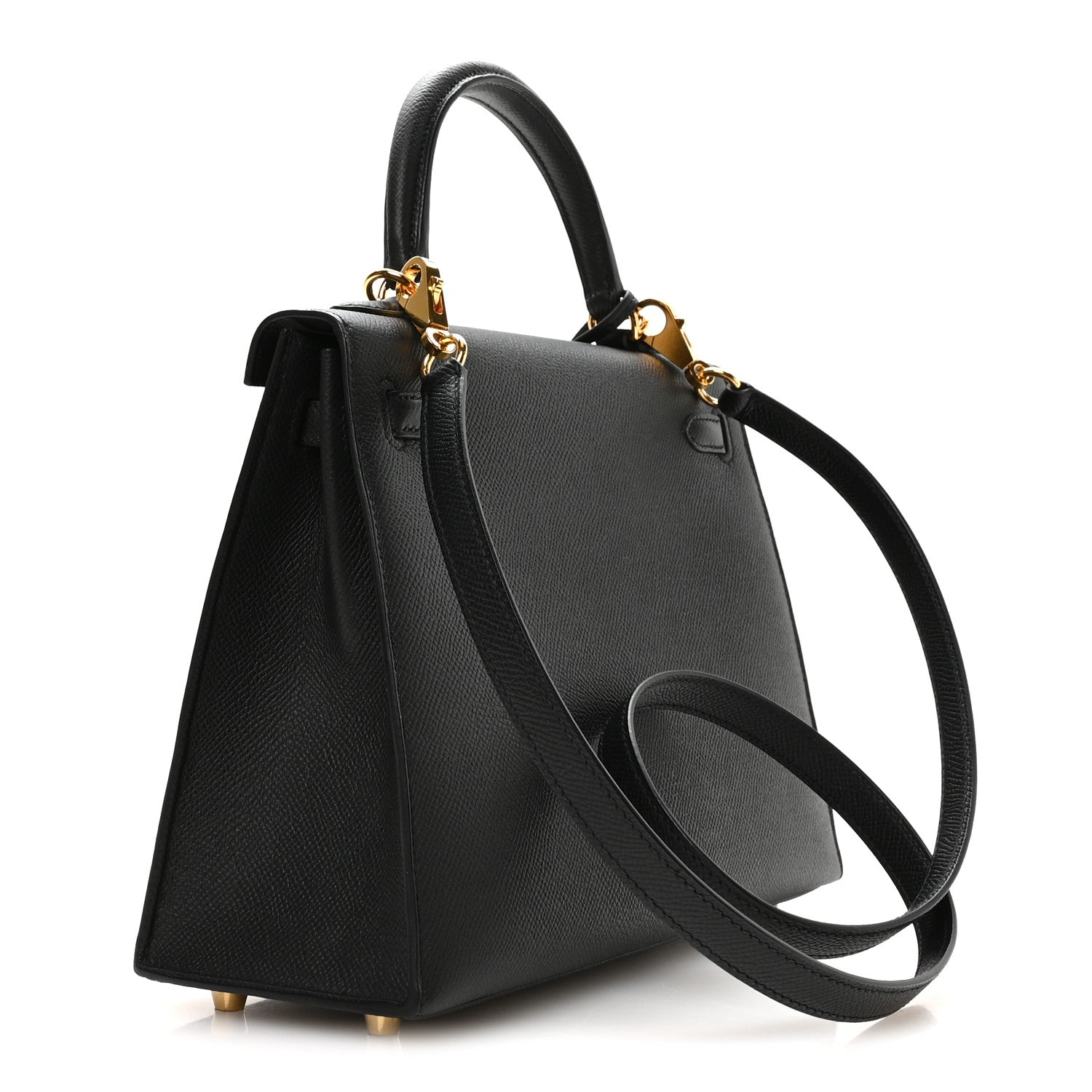 Hermes Epsom Kelly Sellier 25 Black 3 of 11