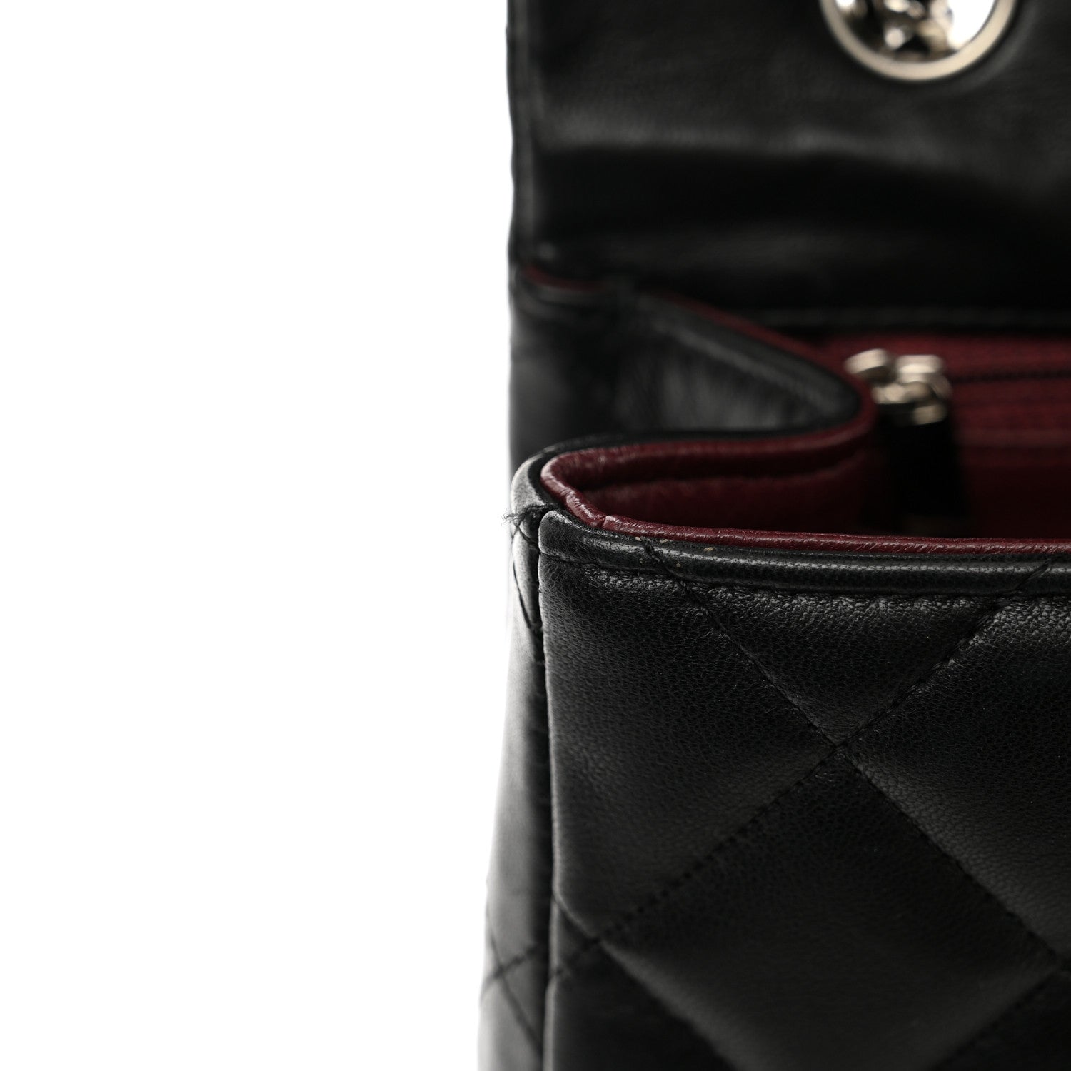Chanel Lambskin Quilted Maxi Single Flap Black 11 of 12