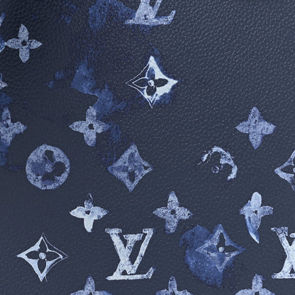 Louis Vuitton LOUIS VUITTON Monogram Ink Watercolor Sac Plat Zippé Blue 7 of 9