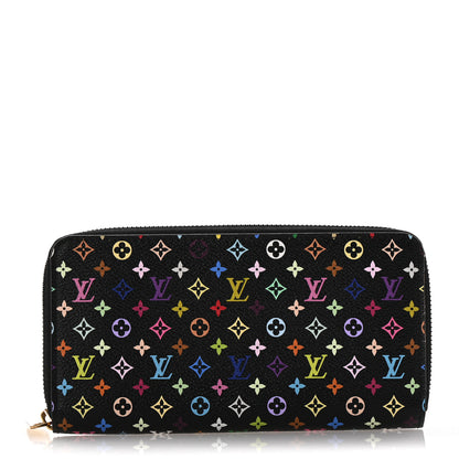 Louis Vuitton Monogram Multicolor Zippy Wallet Black 1 of 10