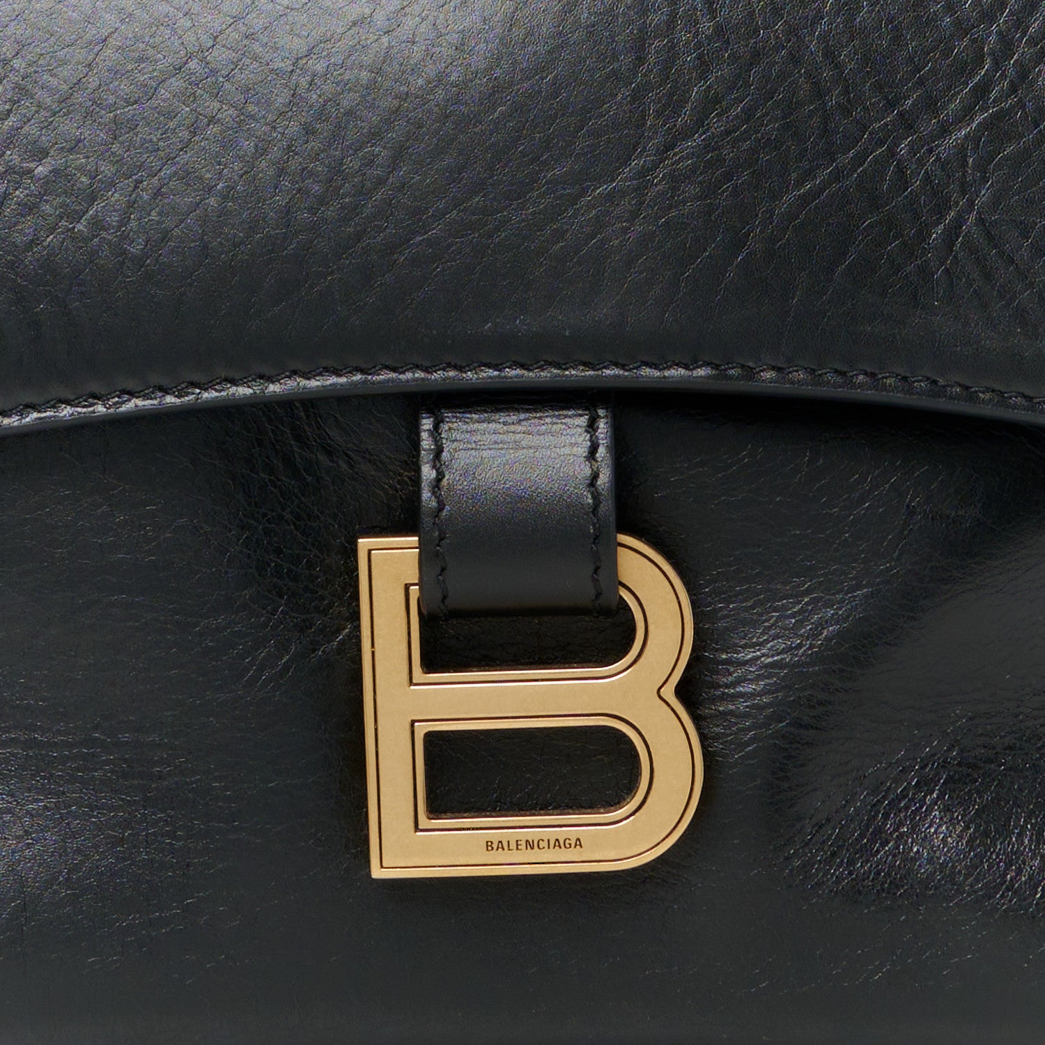 Balenciaga Paper Calfskin S Downtown Chain Shoulder Bag Black 9 of 11