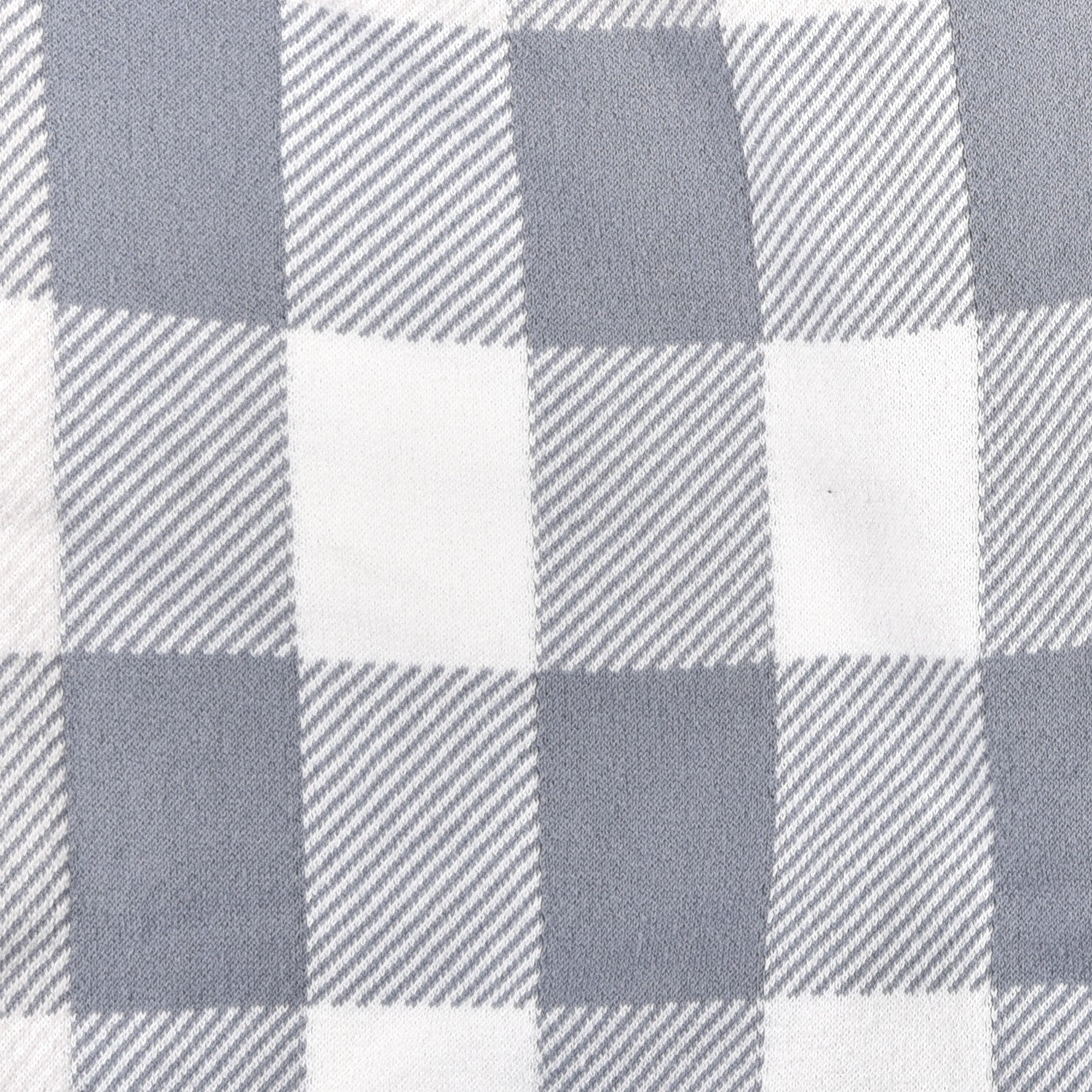 Burberry Cotton Giant Check Scarf Grey 2 of 3