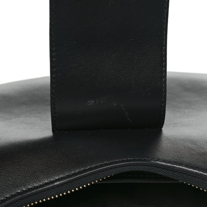 Celine Smooth Calfskin Medium Strap Ava Triomphe Shoulder Bag Black 10 of 11