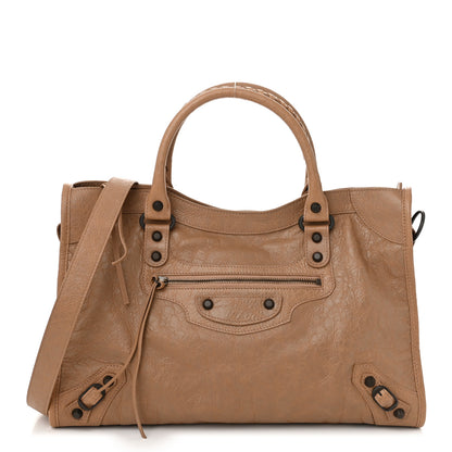 Balenciaga Agneau Arena Classic Hardware Medium Le City Latte 1 of 10