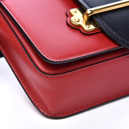 Prada Saffiano City Calf Cahier Belt Bag Fuoco Black 8 of 10