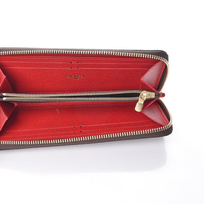 Louis Vuitton Damier Ebene Clemence Wallet Cherry 5 of 7