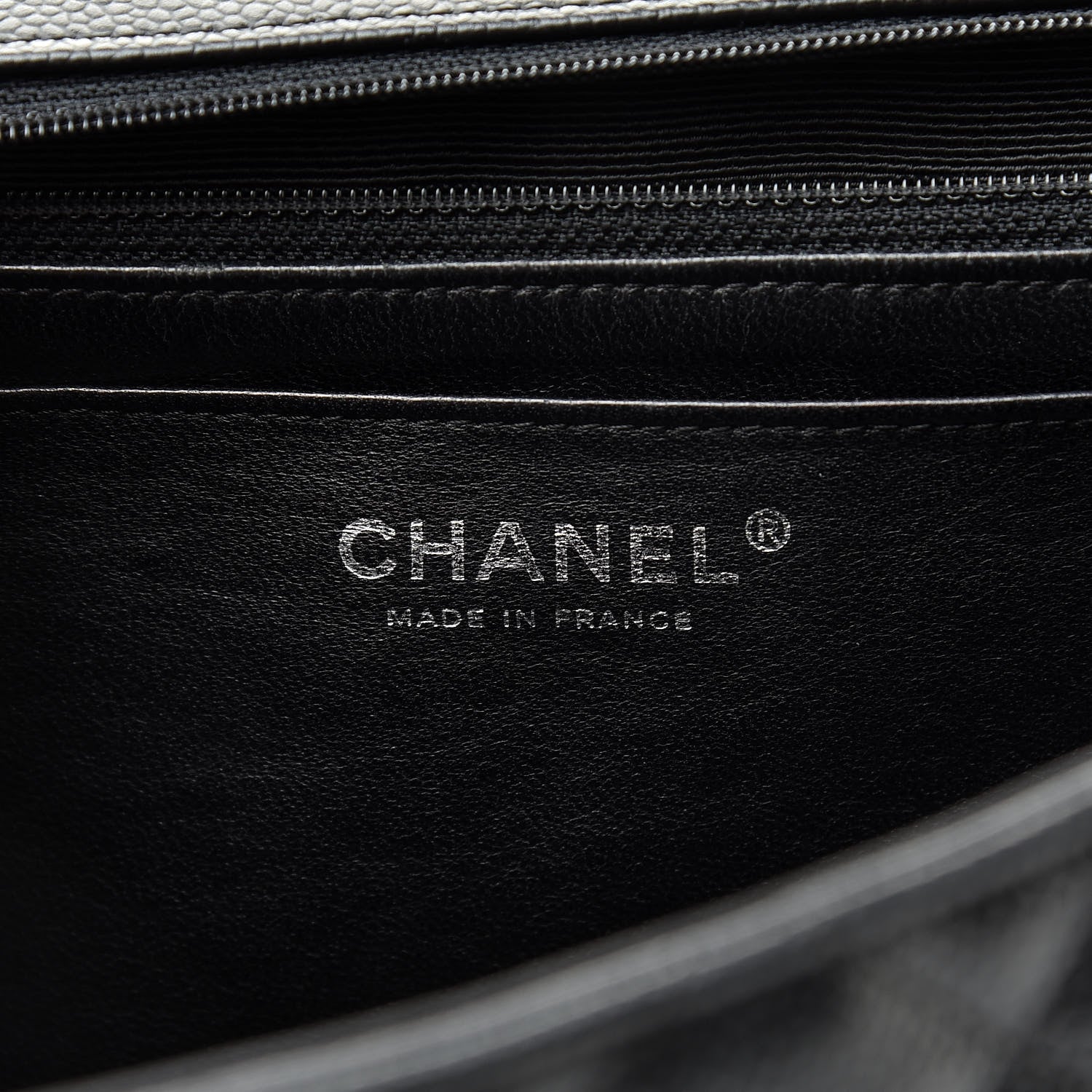 Chanel Caviar Quilted Jumbo Single Flap Black 6 of 13