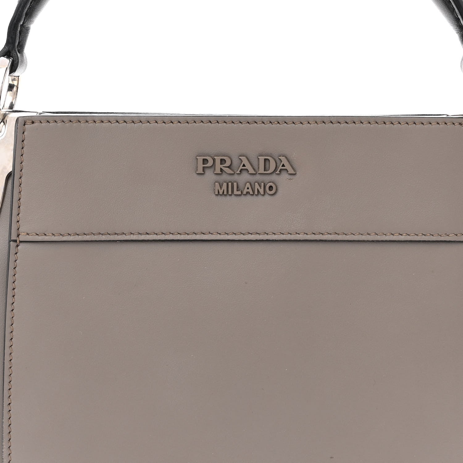 Prada City Calfskin Small Margit Bag Argilla Black 8 of 11