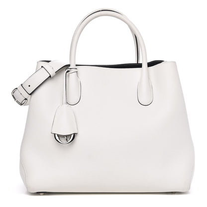 Christian Dior Supple Grained Calfskin Large Open Bar Tote White 1 of 11