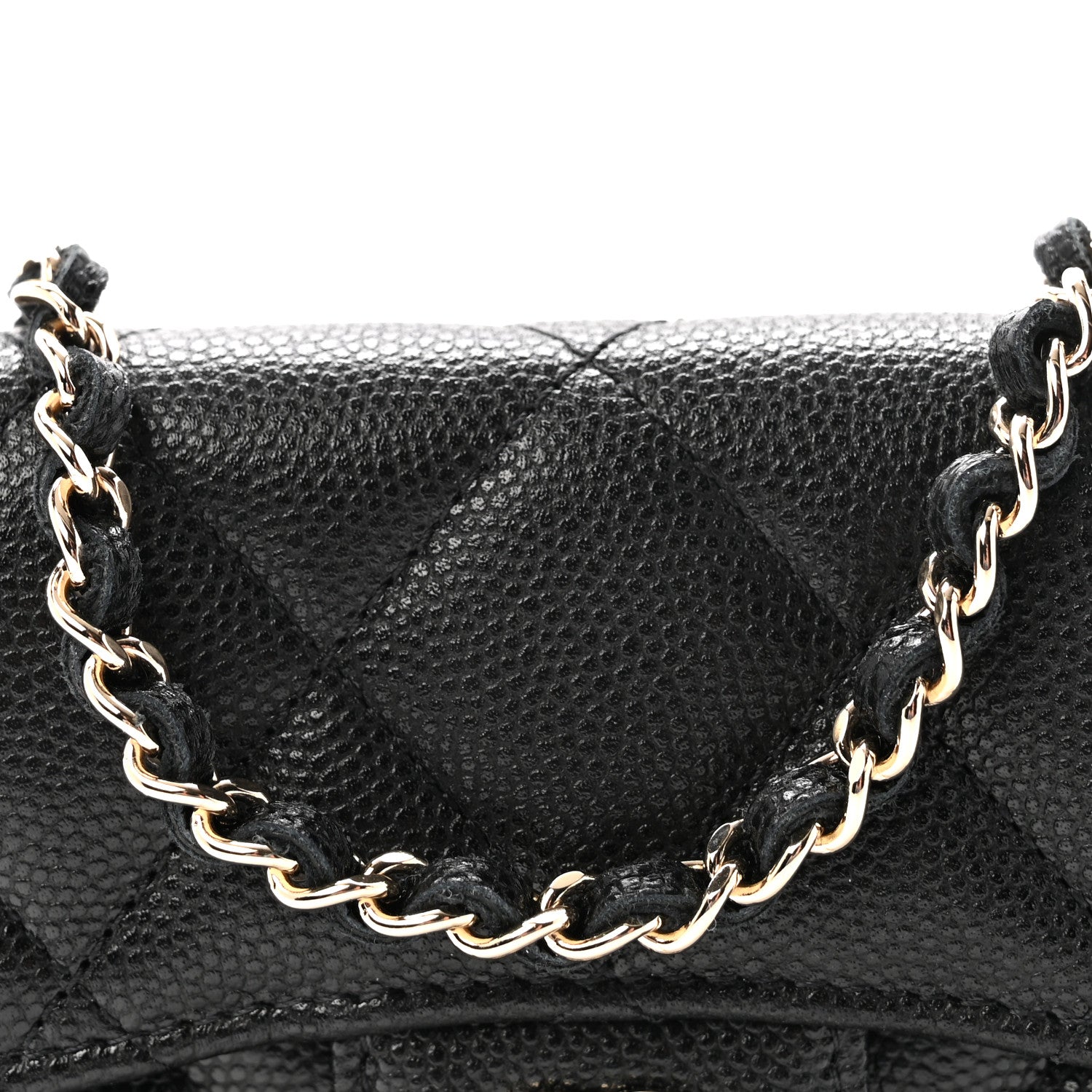 Chanel Caviar Quilted Flap Card Holder On Chain Black 8 of 11