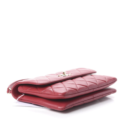Chanel Lambskin Quilted Medium Trendy CC Flap Red 3 of 9