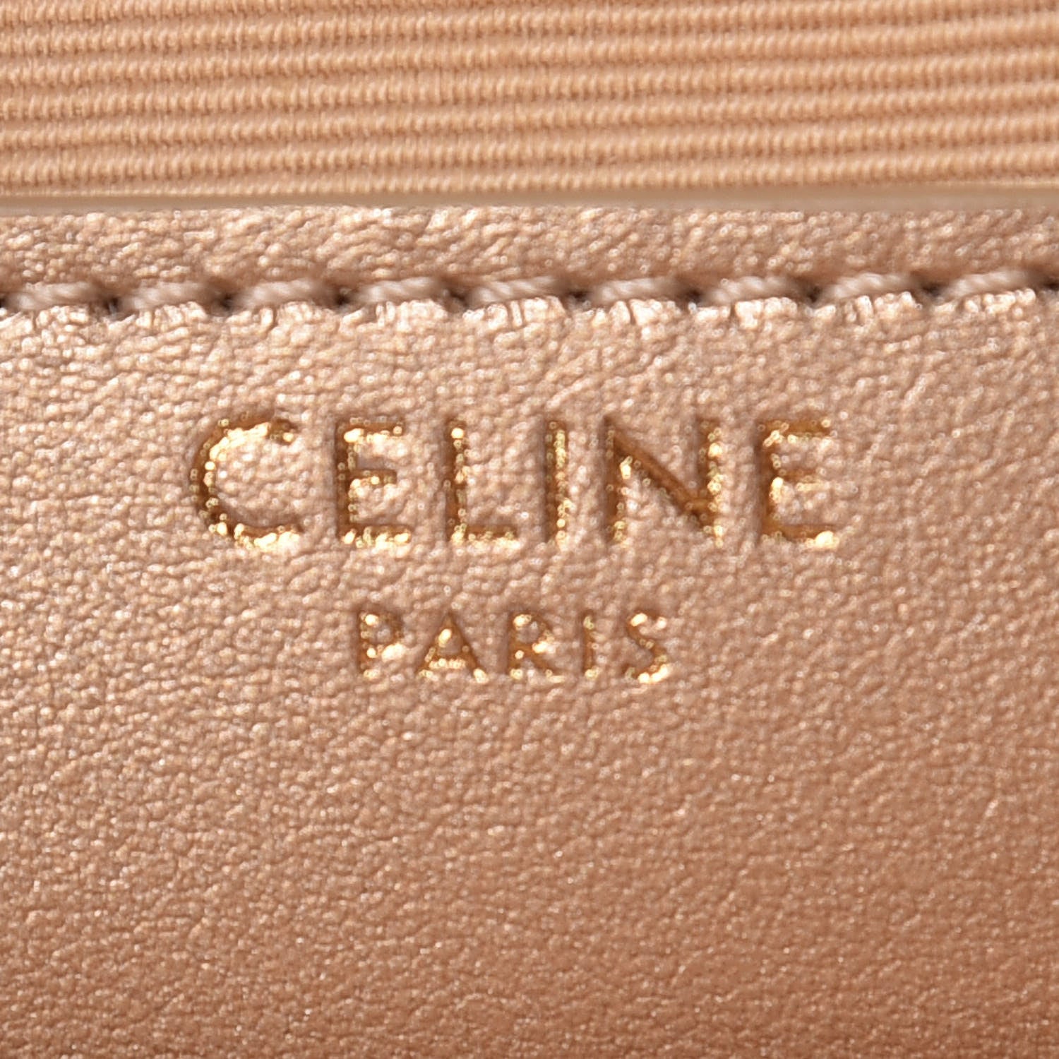 Celine Laminated Calfskin Quilted Small C Charm Bag Gold 8 of 10
