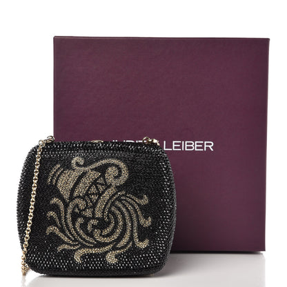 Judith Leiber Swarovski Crystal Aquarius Minaudiere Clutch Black 7 of 7