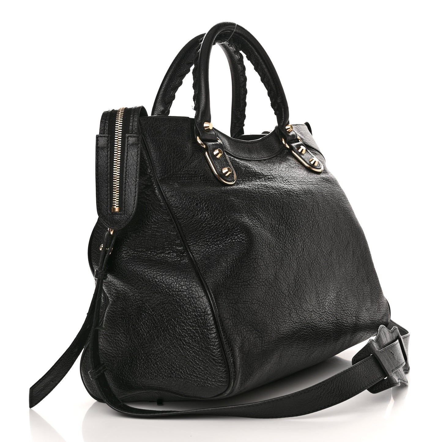 Chevre Gold Metallic Edge Hardware Velo Black