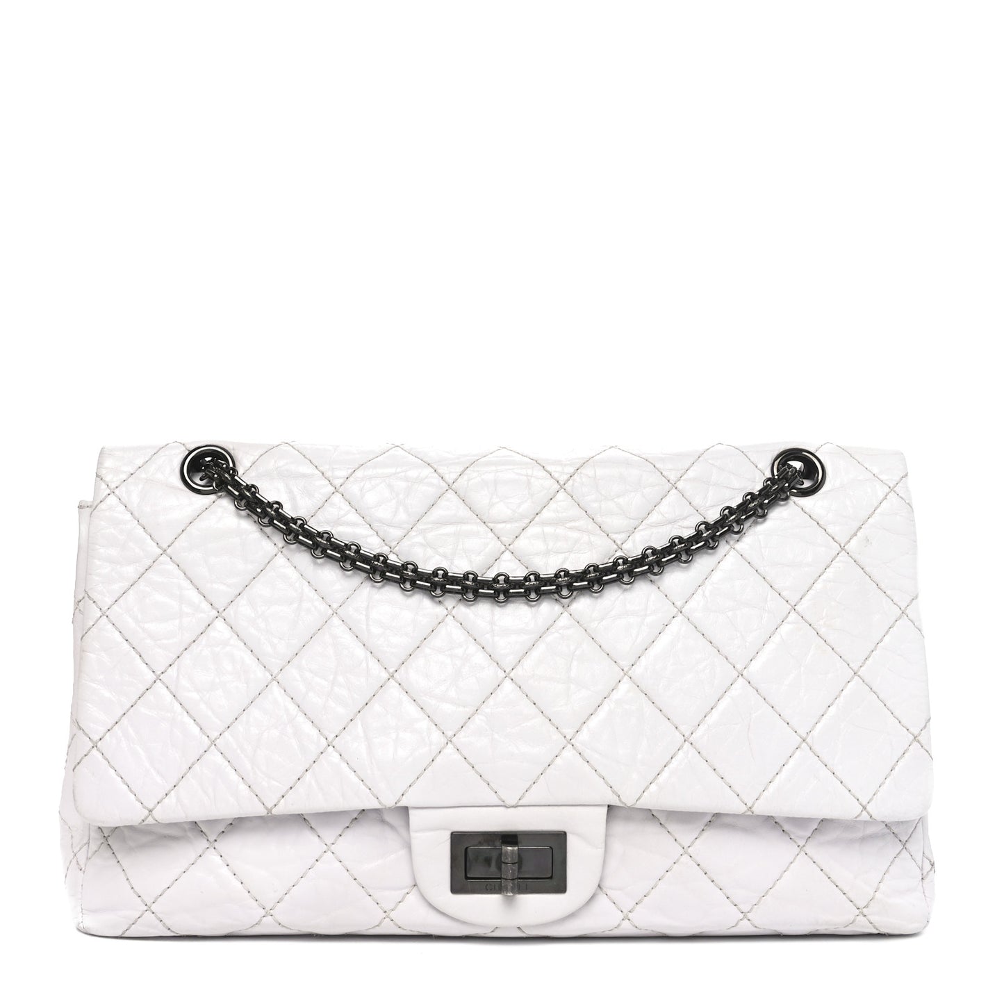 Aged Calfskin 2.55 Reissue 226 Flap White