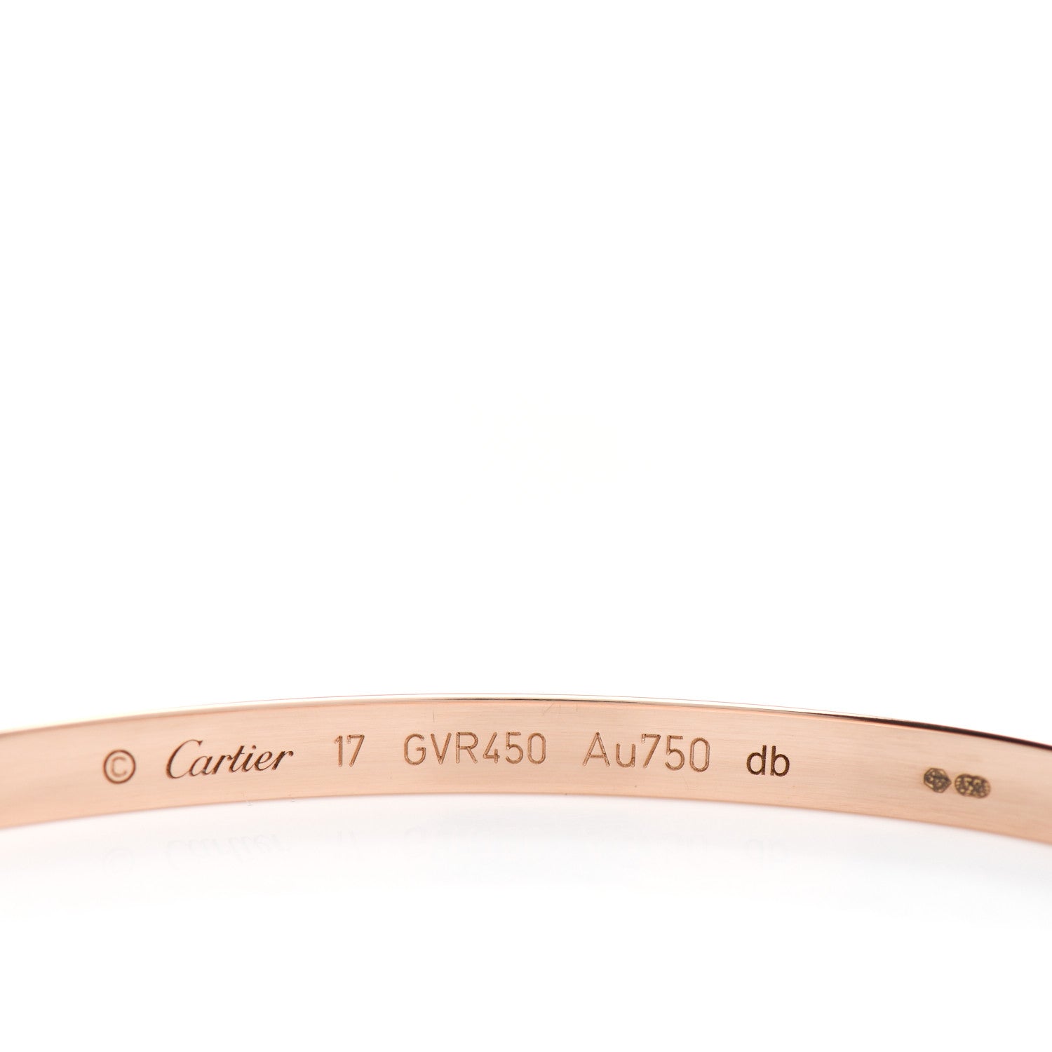 Cartier 18K Pink Gold Small LOVE Bracelet 17 4 of 5