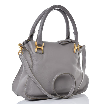 Chloe Calfskin Medium Marcie Satchel Cashmere Grey 3 of 7