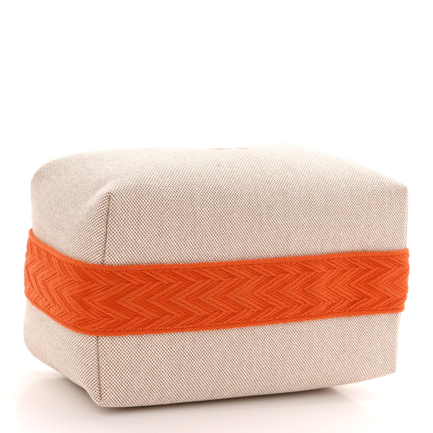 Hermes Canvas Small Bride-A-Brac Pouch Natural Orange 4 of 10