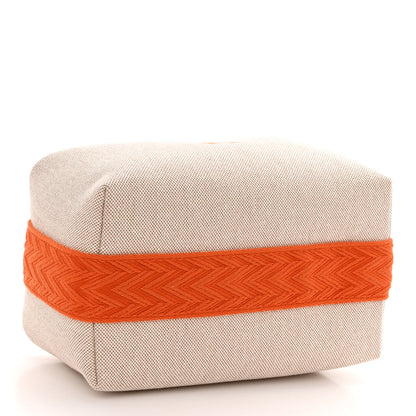 Hermes Canvas Small Bride-A-Brac Pouch Natural Orange 4 of 10