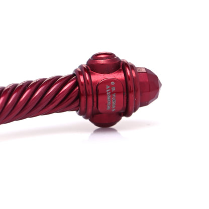 David Yurman Aluminum 5mm Renaissance Bracelet Dark Red 5 of 6