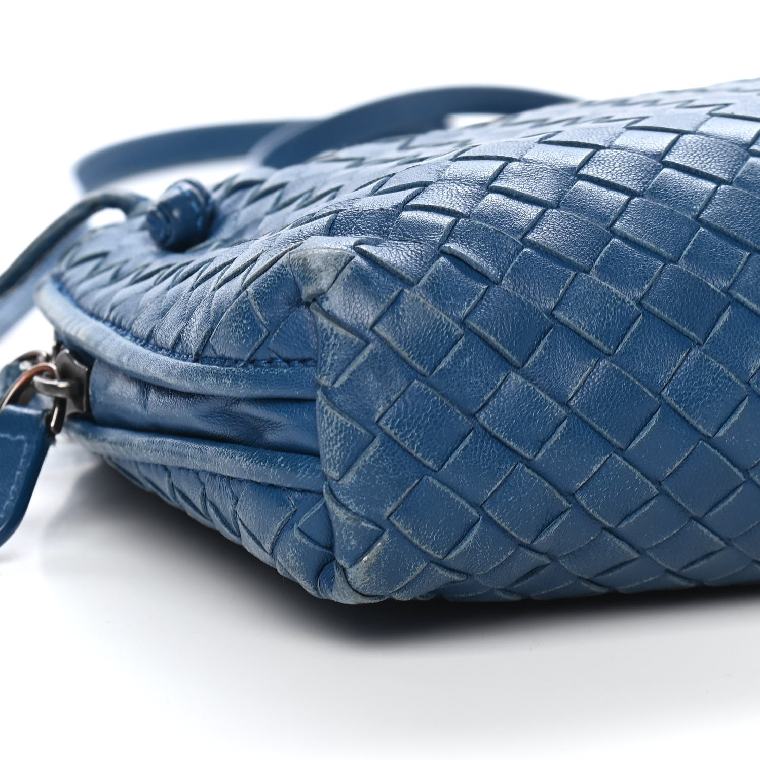Bottega Veneta Nappa Intrecciato Nodini Bag Petrol Blue 8 of 10