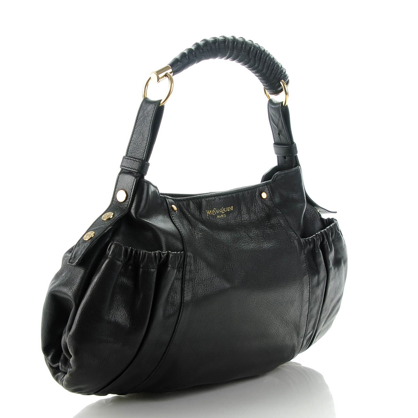 Chevre Large Mala Mala Horn Bag Black