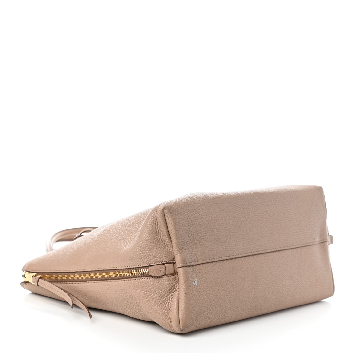 Prada Vitello Daino Side Zip Shopper Tote Cammeo 4 of 9