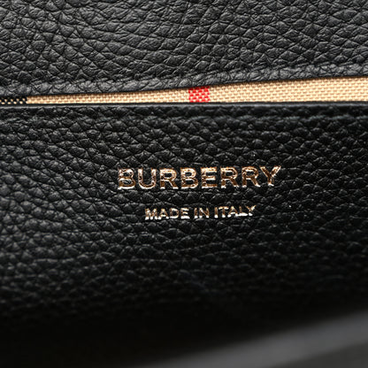 Burberry Grainy Calfskin Vintage Check Note Crossbody Bag Black 6 of 9