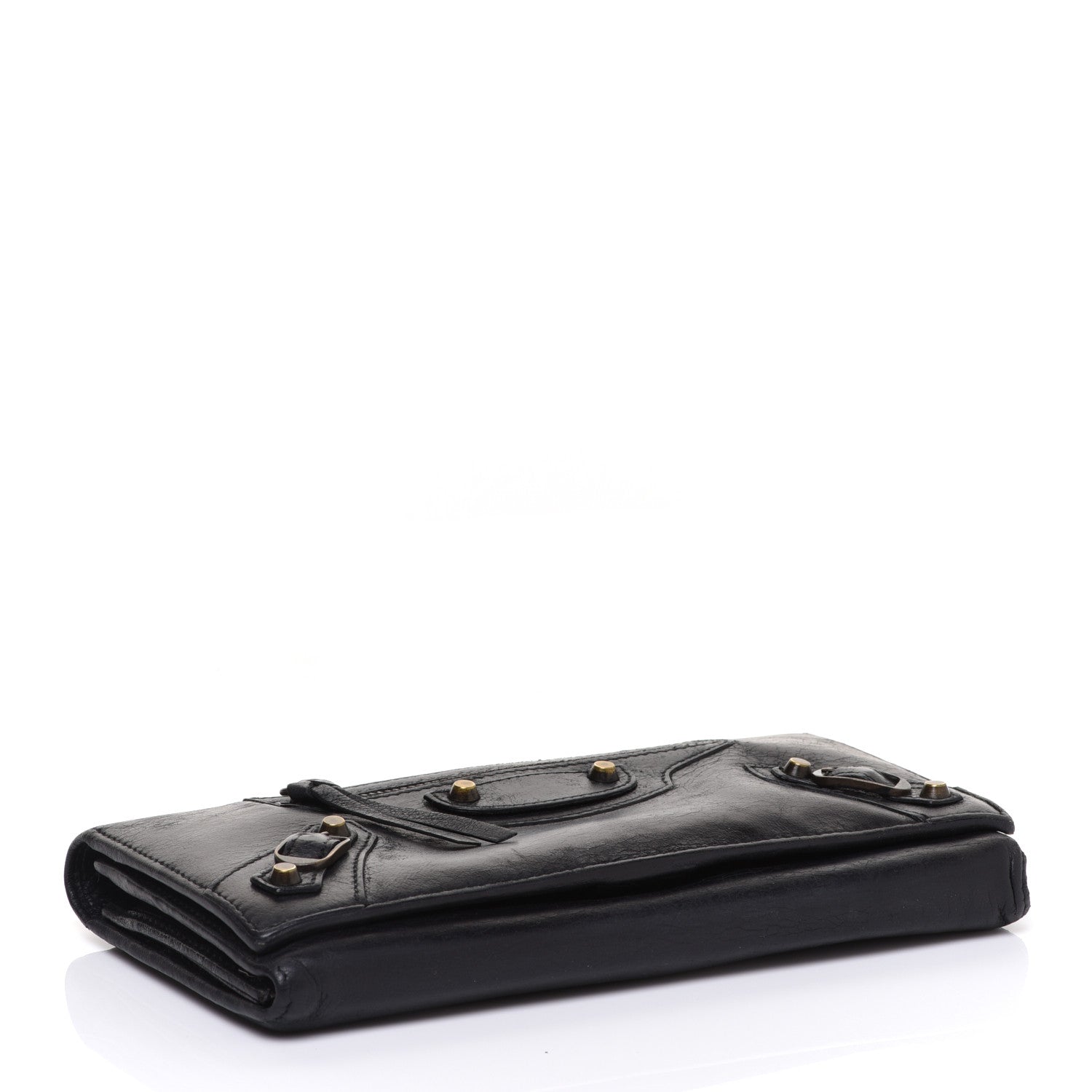 Balenciaga Agneau Classic Hardware Money Wallet Black 4 of 11