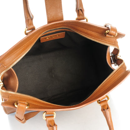 Saint Laurent Sheepskin Small Cabas ChYc Brown 5 of 10