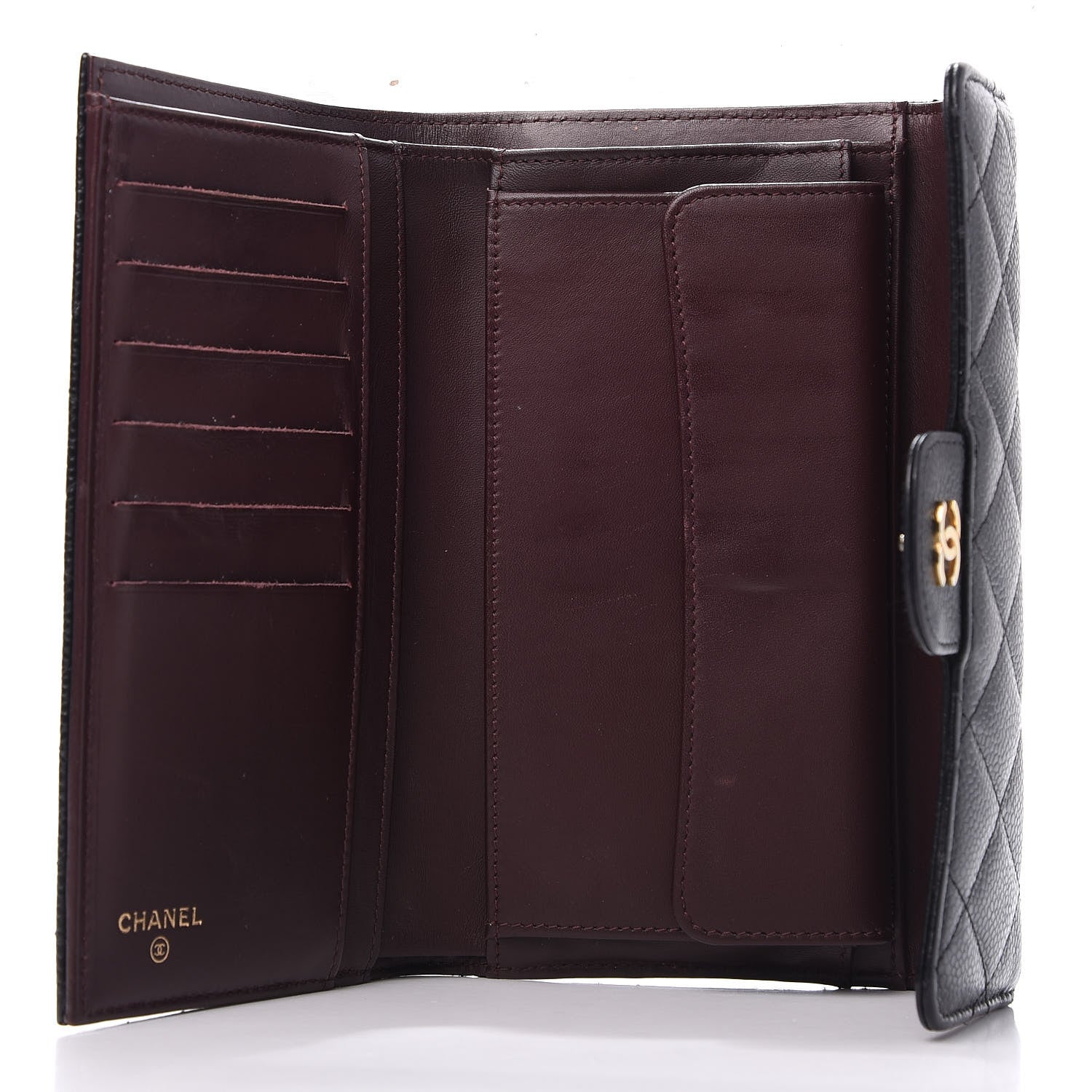 Chanel Caviar Quilted Large Flap Wallet Black 5 of 13