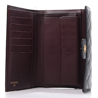 Chanel Caviar Quilted Large Flap Wallet Black 5 of 13