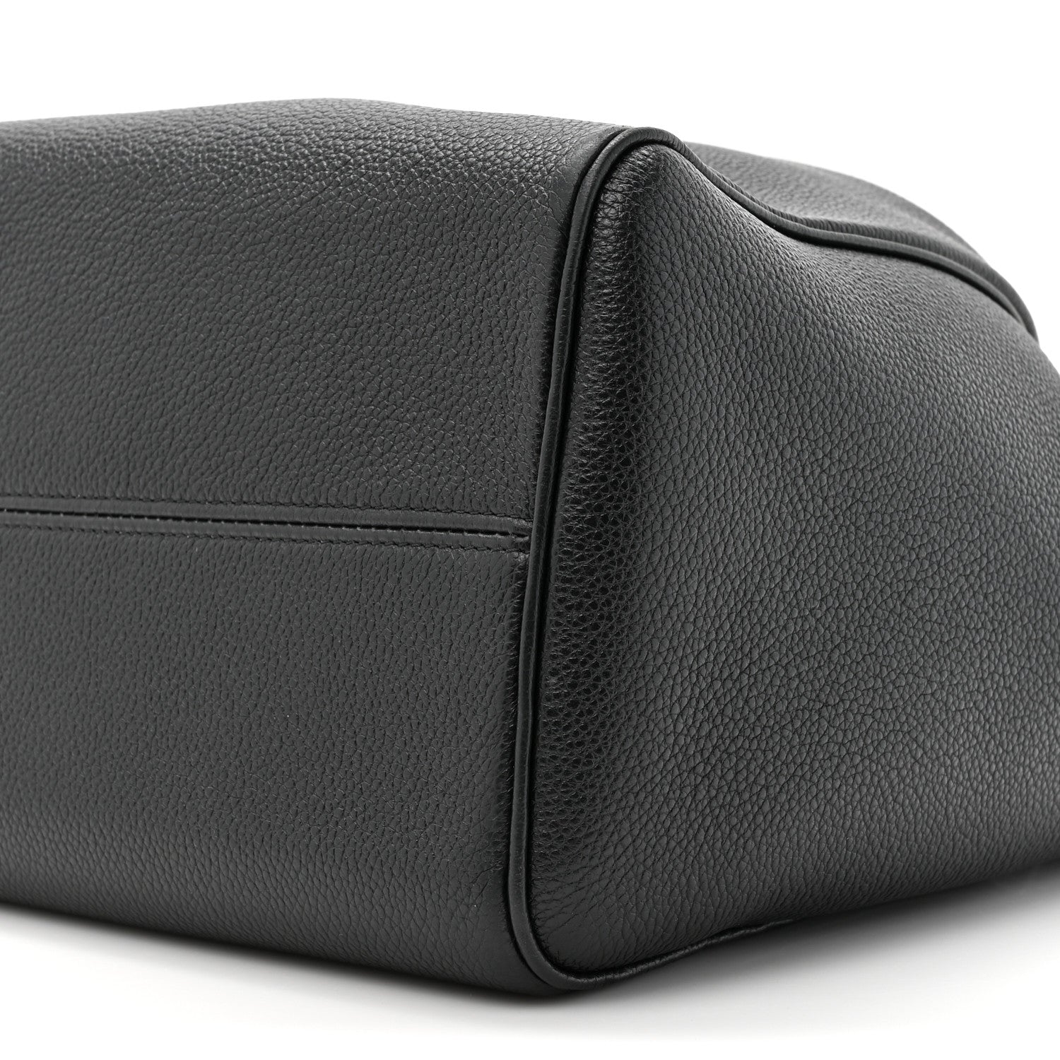 Celine Smooth Calfskin Cuir Triomphe Cabas Drawstring Black 8 of 13