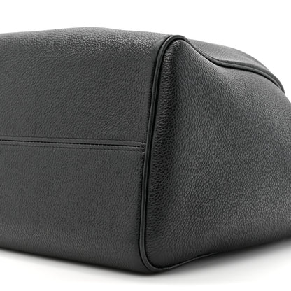 Celine Smooth Calfskin Cuir Triomphe Cabas Drawstring Black 8 of 13