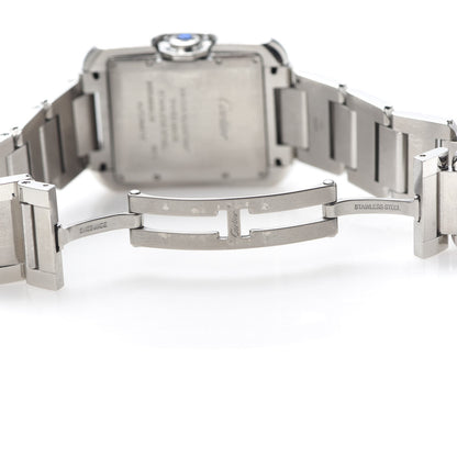 Cartier Stainless Steel 30mm Tank Anglaise Automatic Watch 6 of 7