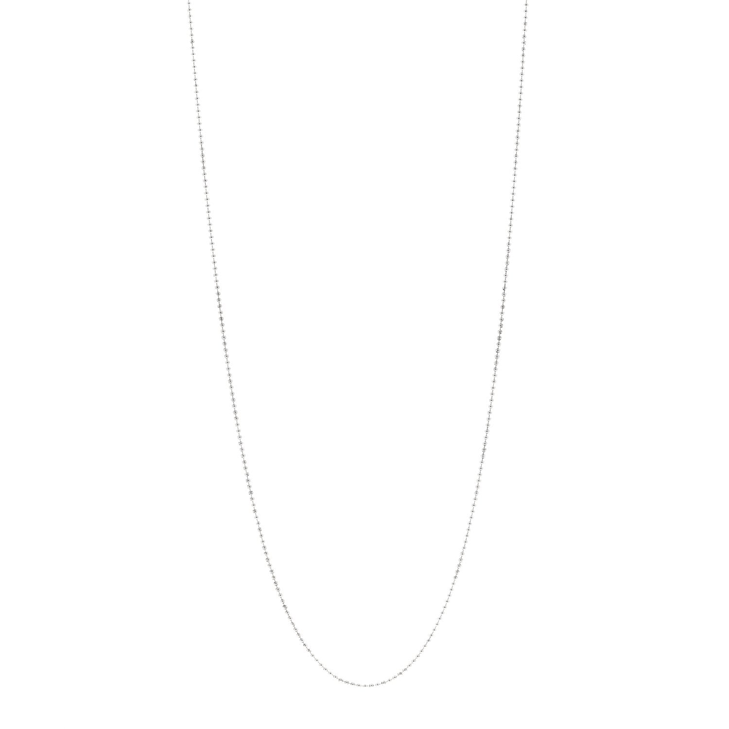 Tiffany Sterling Silver 1.2mm Bead Chain Necklace 30" 1 of 4